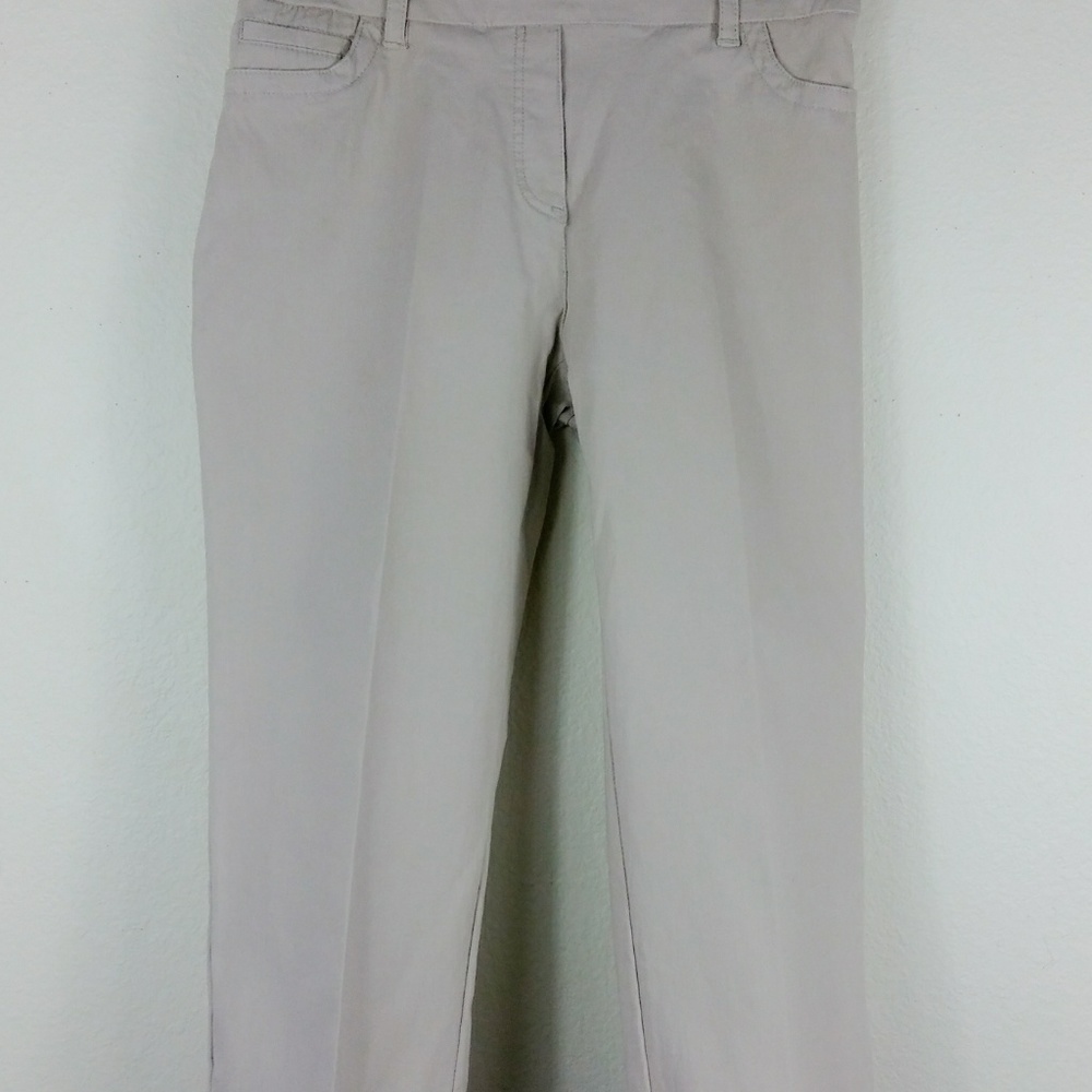 ZAC & RACHEL Khaki Stretch Capri Pants - Picture 3 of 4